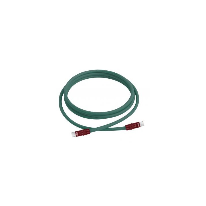 Kabel Newell USB-C - USB-C 100 W, 2 m, silikonowy, zielono-bordowy