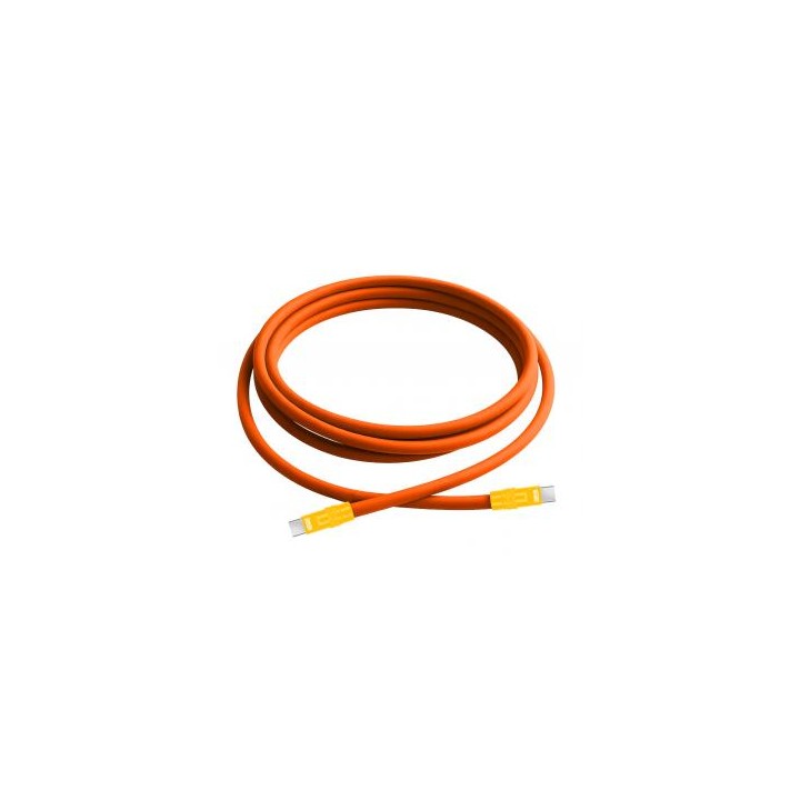 Kabel Newell USB-C - USB-C 100 W, 2 m, silikonowy, pomarańczowo-żółty