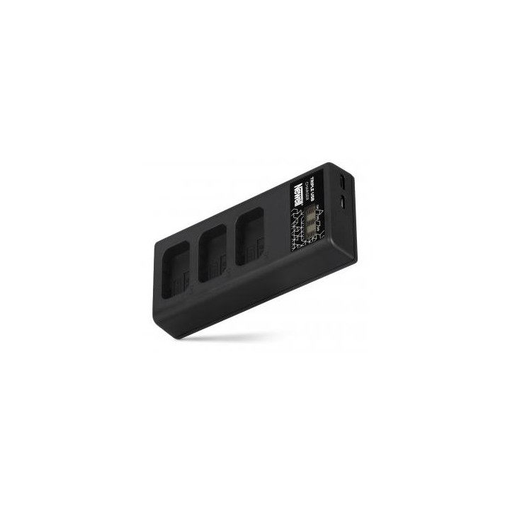 Ładowarka trzykanałowa Newell CD-USB-C do akumulatorów NP-FW50 do Sony
