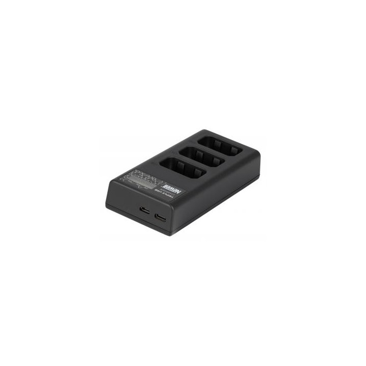 Ładowarka trzykanałowa Newell CD-USB-C do akumulatorów NP-FW50 do Sony