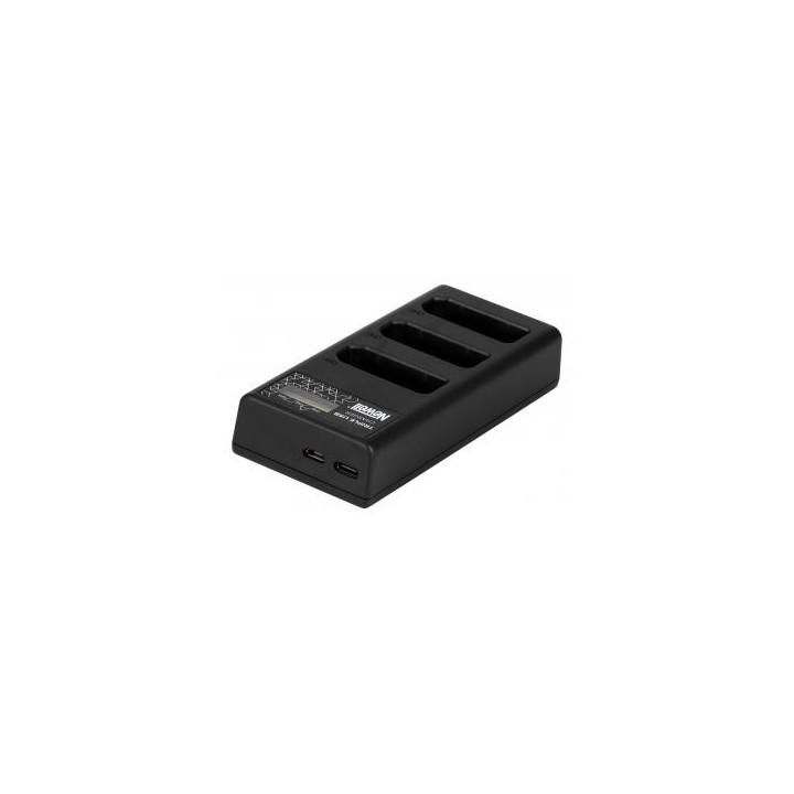 Ładowarka trzykanałowa Newell CD-USB-C do akumulatorów EN-EL14 do Nikon