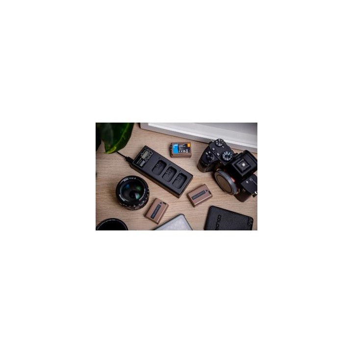 Ładowarka trzykanałowa Newell CD-USB-C do akumulatorów EN-EL14 do Nikon