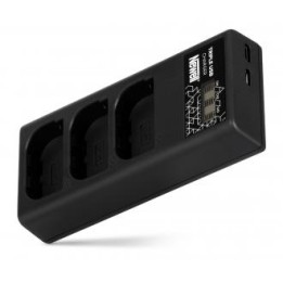 Ładowarka trzykanałowa Newell CD-USB-C do akumulatorów LP-E6 do Canon