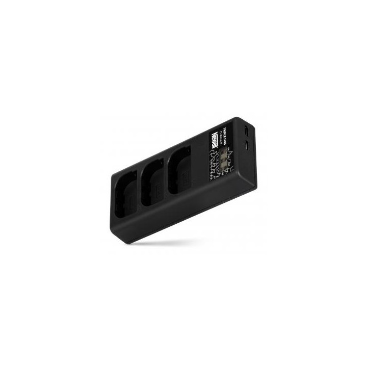 Ładowarka trzykanałowa Newell CD-USB-C do akumulatorów LP-E6 do Canon