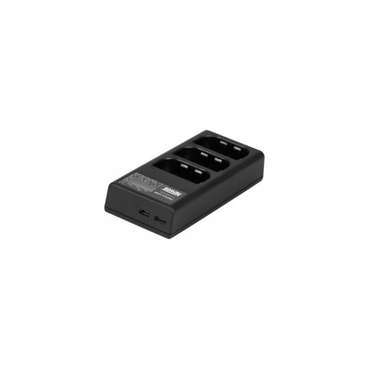 Ładowarka trzykanałowa Newell CD-USB-C do akumulatorów LP-E6 do Canon