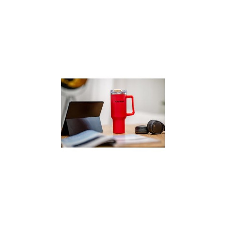 Kubek termiczny Humanas Viva 1200 ml - czerwony