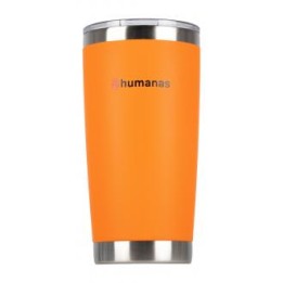 Kubek termiczny Humanas Fluo 600 ml - pomarańczowy