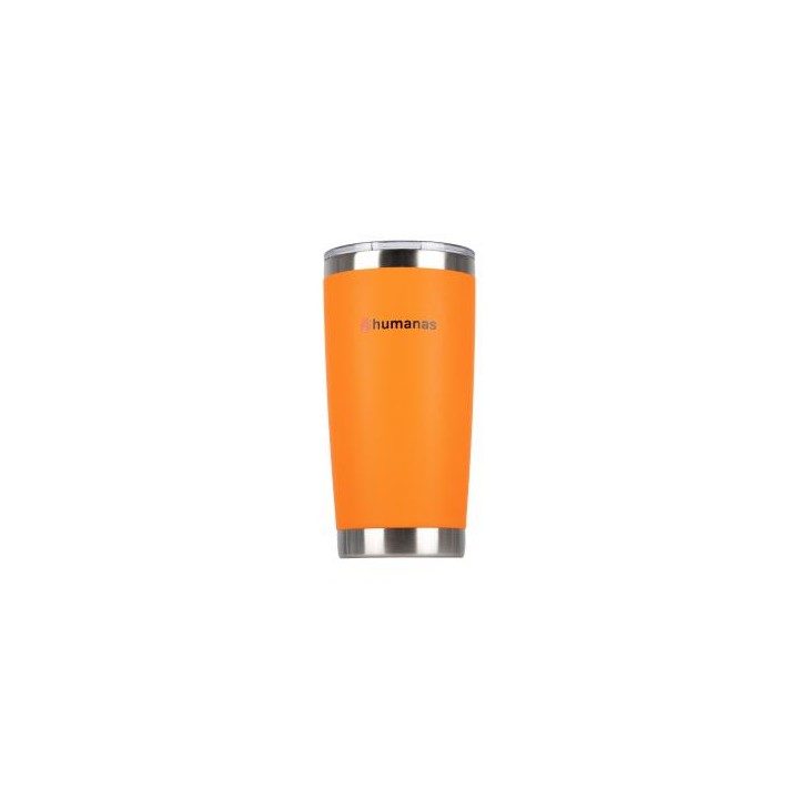 Kubek termiczny Humanas Fluo 600 ml - pomarańczowy