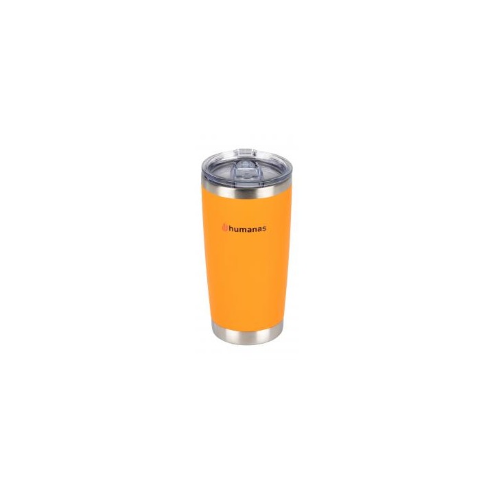 Kubek termiczny Humanas Fluo 600 ml - pomarańczowy