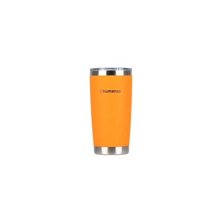 Kubek termiczny Humanas Fluo 600 ml - pomarańczowy