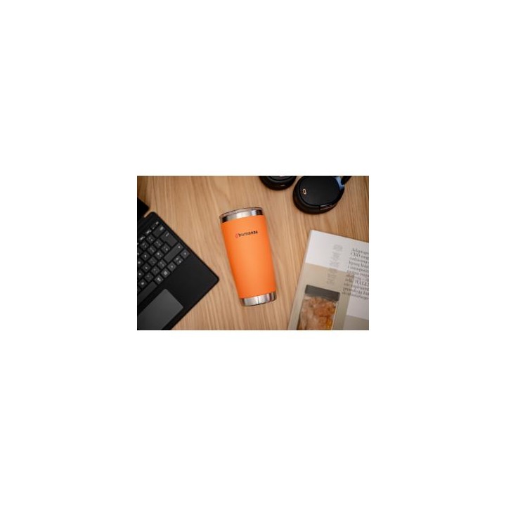 Kubek termiczny Humanas Fluo 600 ml - pomarańczowy
