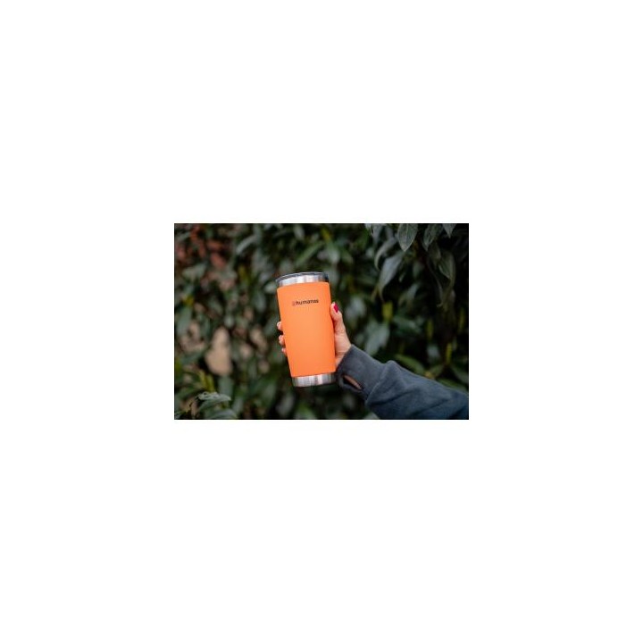 Kubek termiczny Humanas Fluo 600 ml - pomarańczowy