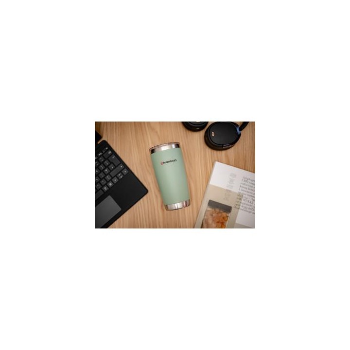 Kubek termiczny Humanas Fluo 600 ml - zielony