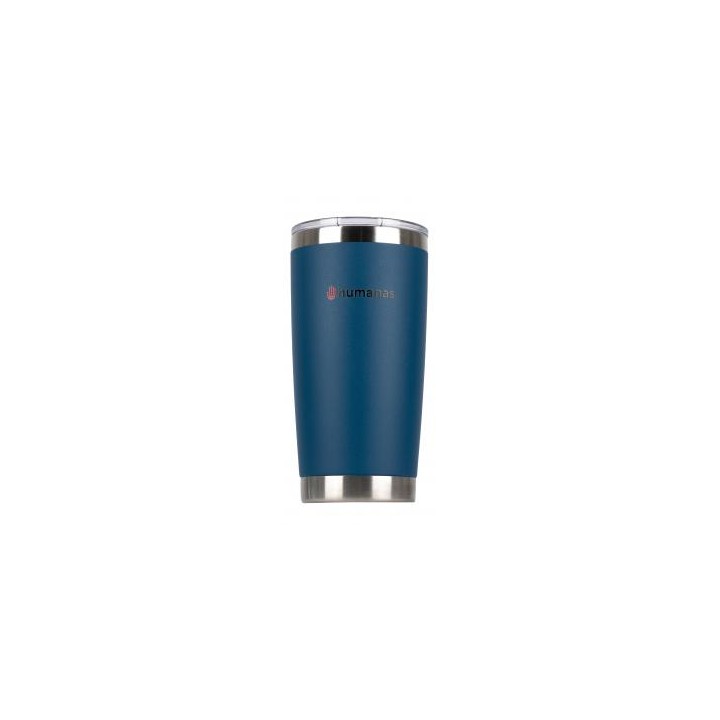 Kubek termiczny Humanas Fluo 600 ml - niebieski