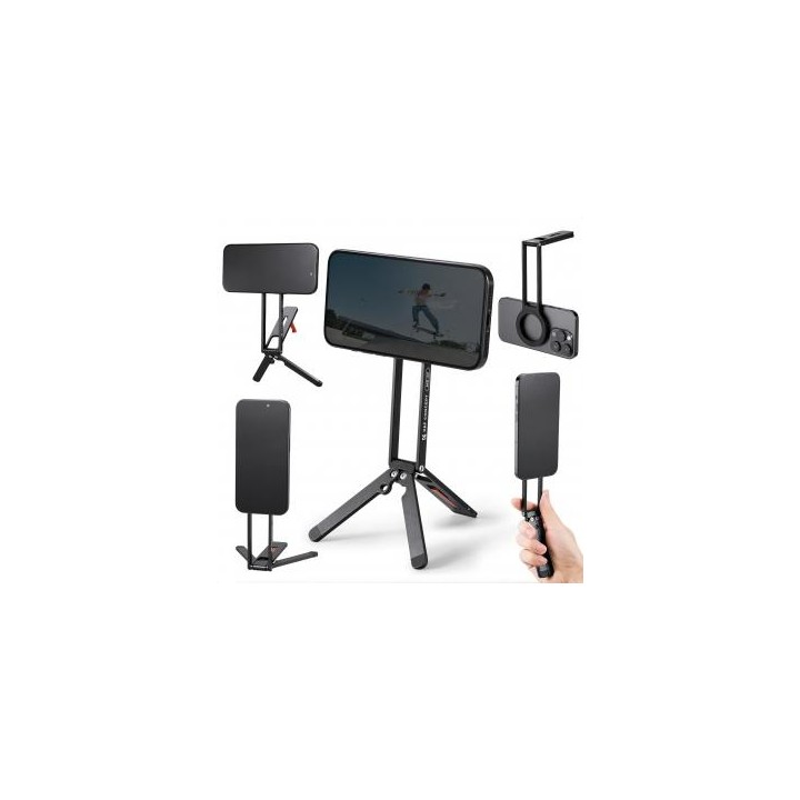 Statyw K&F Concept KF MS-47 z uchwytem magnetycznym - czarny