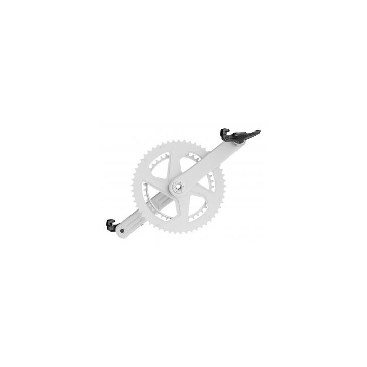 Pedały rowerowe Magene P715 S z miernikiem mocy SPD-SL - srebrne