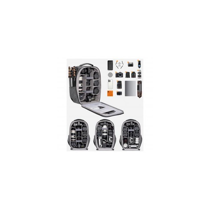 Plecak fotograficzny K&F Concept Nature Wander 10 22 l - szary
